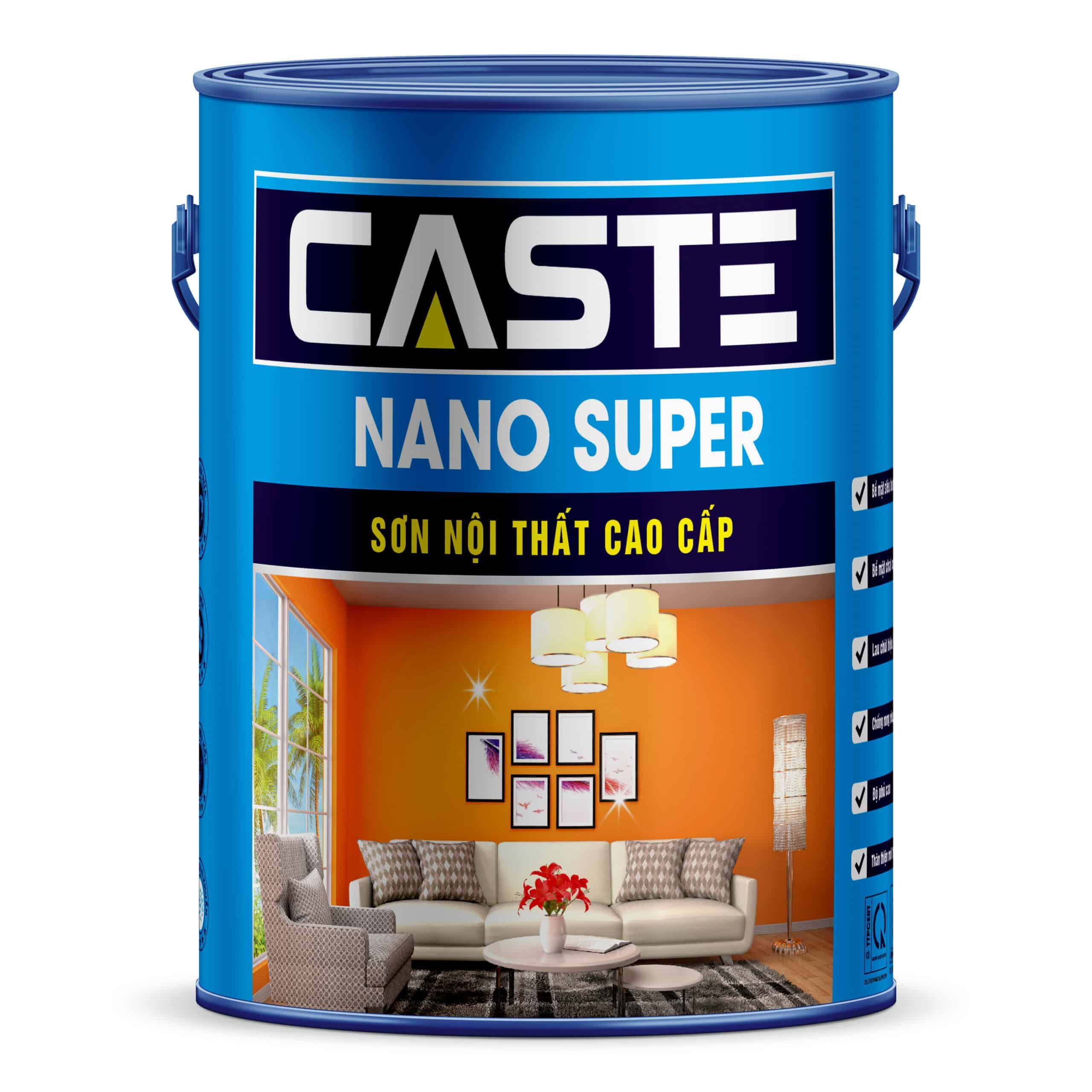 Sơn Nội Thất Cao Cấp Nano Super CASTE