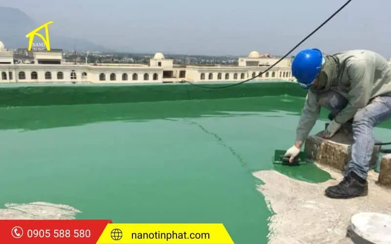 Nano Tín Phát- Đơn vị nhận thi công chống thấm sân thượng sàn mái tại Đà Nẵng